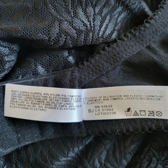 New WACOAL Jacquard Non-Padded Seamless Black Underwire Bra #855367 NWT Size 34D - Picture 11 of 13